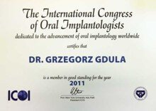 Courses and trainings - dentist doctor - Grzegorz Gdula