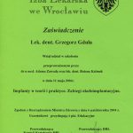 Implantologia Wrocław Grzegorz Gdula - Zabiegi Okołoimplantacyjne